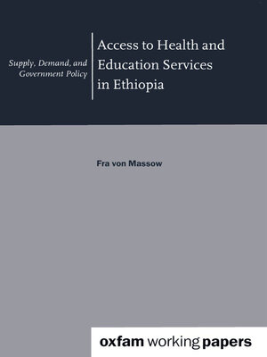 cover image of Access to Health and Education Services in Ethiopia